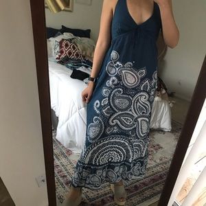 Aeropostale blue paisley maxi dress